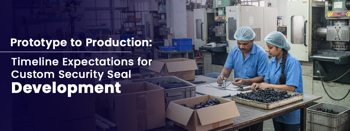 Custom tamper-evident security seal prototype and production tooling for OEM manufacturing applications