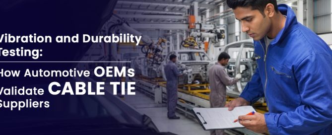Automotive cable tie vibration testing for OEM validation and durability performance analysis