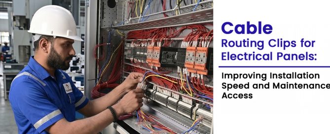 How cable routing clips improve installation speed, reduce wiring rework and simplify maintenance access in electrical panels and control systems