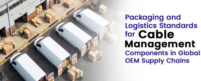 Stacked cartons showing consistent packaging format for OEM logistics
