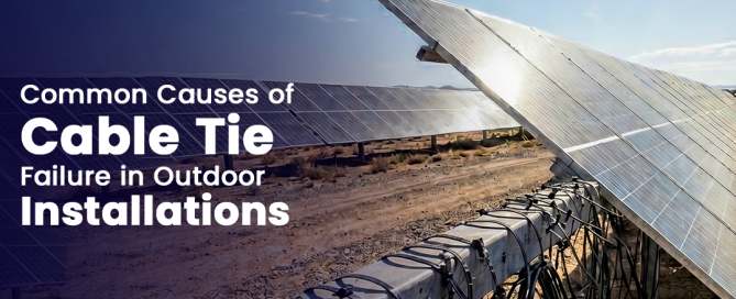 Common causes of cable tie failure in outdoor installations